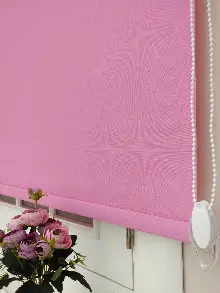 Yıkanabilir Pvc Mat Stor Perde - Pembe 1. Kalite- Pembe