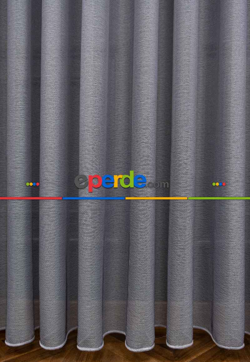 Antrasit Renkli Kedi Tırmalamalarına Dayanaklı Tül Perde