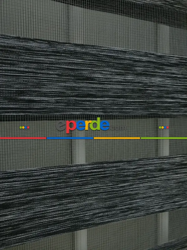 Zebra Perde -bambu Zebra (eco Serisi )- Füme-antrasit