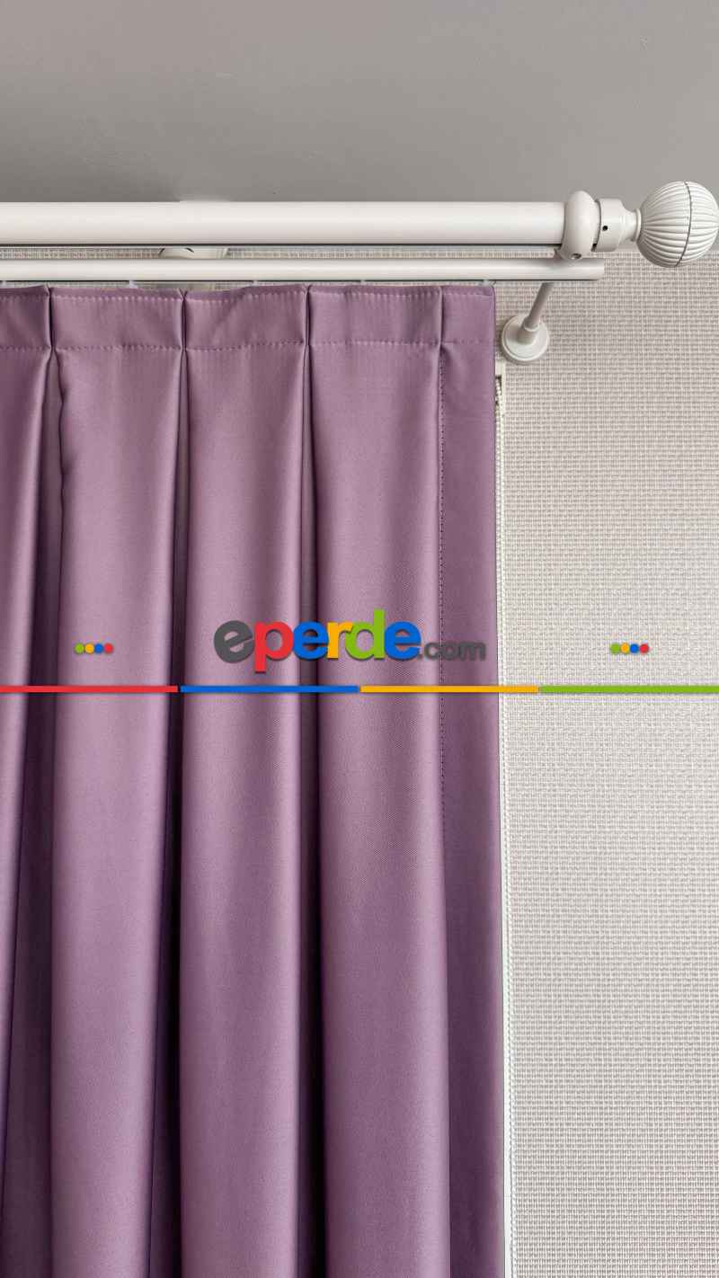 Gül Kurusu Blackout - Karartma Fon Perde, Premium Kalite Serisidir, %80 Oranında Işığı Keser