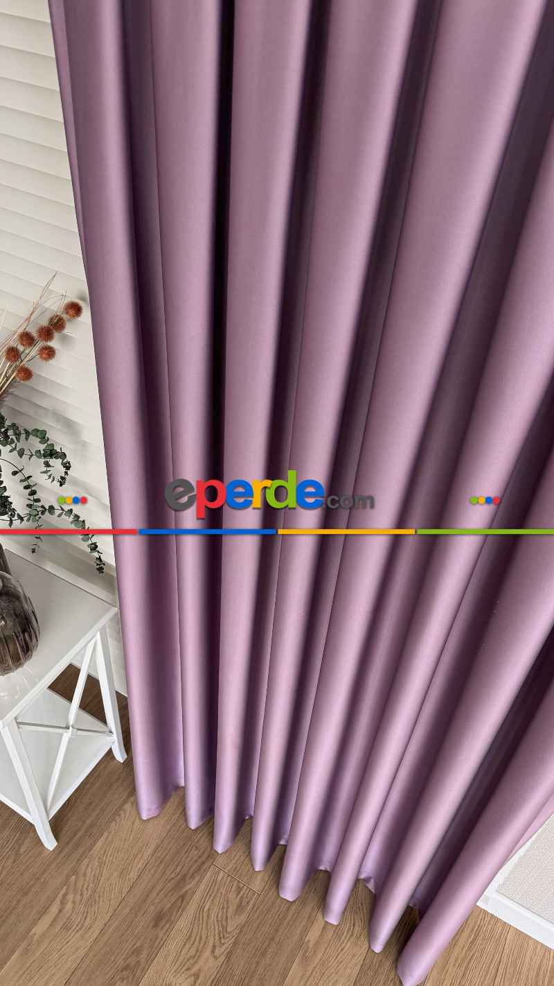 Gül Kurusu Blackout - Karartma Fon Perde, Premium Kalite Serisidir, %80 Oranında Işığı Keser