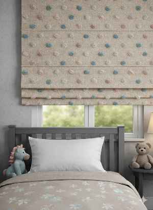 Katlamalı Fon Perde – Ponpon Desenli Mekanizmalı Perde