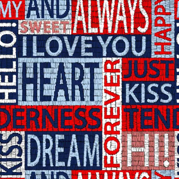 Yazı Desenli Fon Perde Evm819 Kumaşı Kalındır Duck Bezi Değildir- Kırmızı-Beyaz