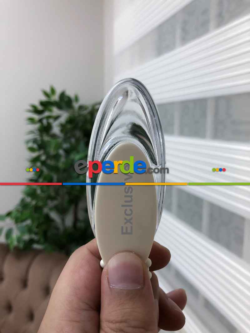 Oturma Odası - Yüksek Kalite Plise Zebra Perde - Ekru Renk- Ekru