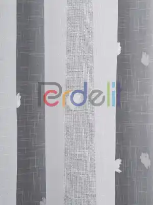 Ponpon Desenli Keten Düz Tül Perde Gramajlı