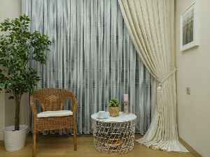 Jakar Fon Perde Dökümlü ( Dökümlü Jakar Fon )- Krem