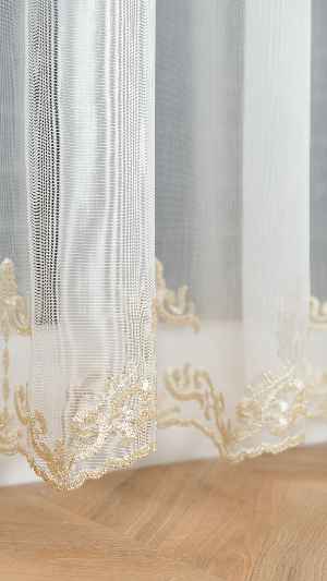 Brillant Gold Nakış İşlemeli Tül Perde Yeni Şehrazat