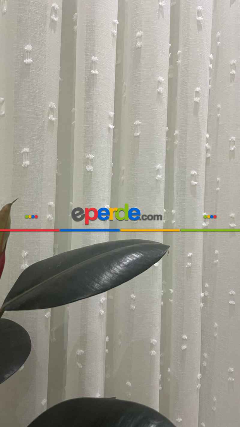 Platinum Şık Ürün Serisinden 1/3 Sık Pileli Orjinal Monaliza Tül Perde Ütü İstemez Ağır Gramajlı