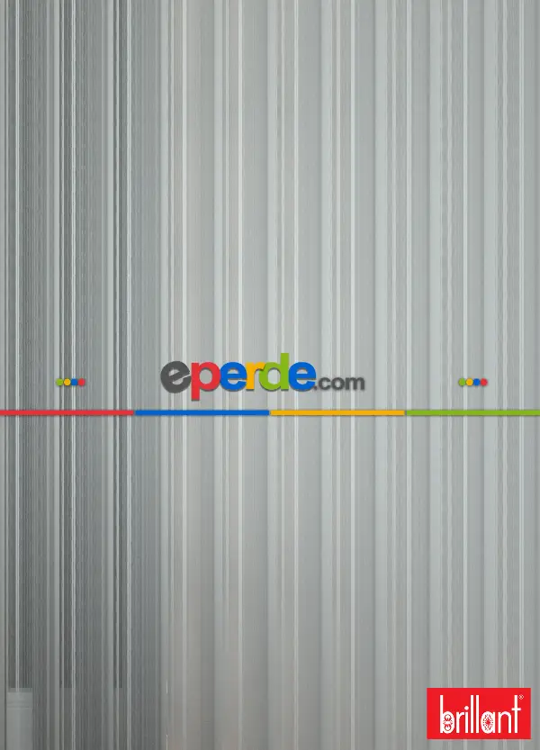 Brillant Akıllı Tül Perde Kremsi Gri Renkli Tül Dikey Zebra Perde Düz 1. Kalite