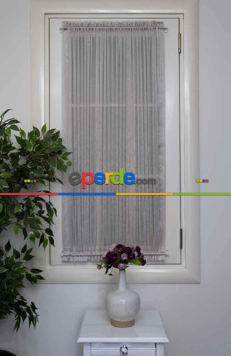 Monaliza Gri Tül Ütü İstemeyen Fantazi Tül