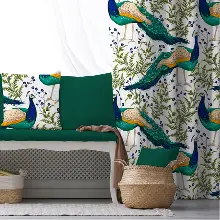 Çocuk Odası - Çocuk Odası Fon Perde Evim 2046-1 Kumaşı Kalındır Duck Bezi Değildir