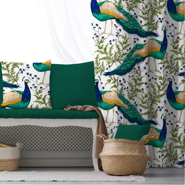 Çocuk Odası - Çocuk Odası Fon Perde Evim 2046-1 Kumaşı Kalındır Duck Bezi Değildir