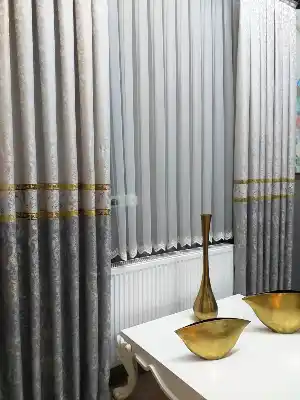 Brillant Pano Fon Perde Orjinal Brillant Gallery Liva Boner Serisi 1. Kalite- Gri Açık