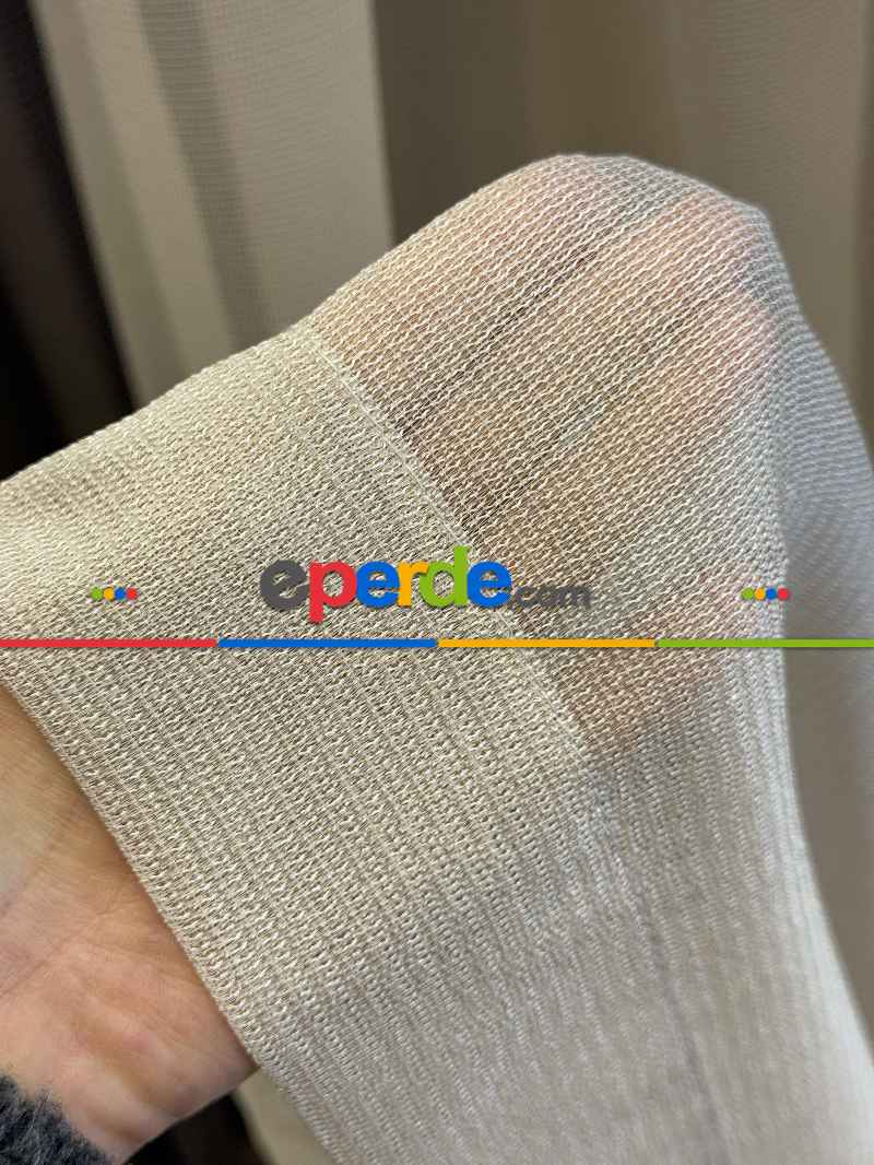 Yatak Odası - 6 Farklı Renk Tül Perde, Ağır Gramajlı Premium Seri, Kurşunlu Tül