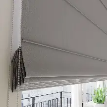 Gri Keten Fon Katlamalı Perde