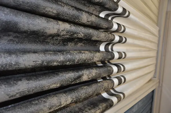 Gri Krem - Patine Desenli 1. Sınıf Jakarlı Pano Fon Perde