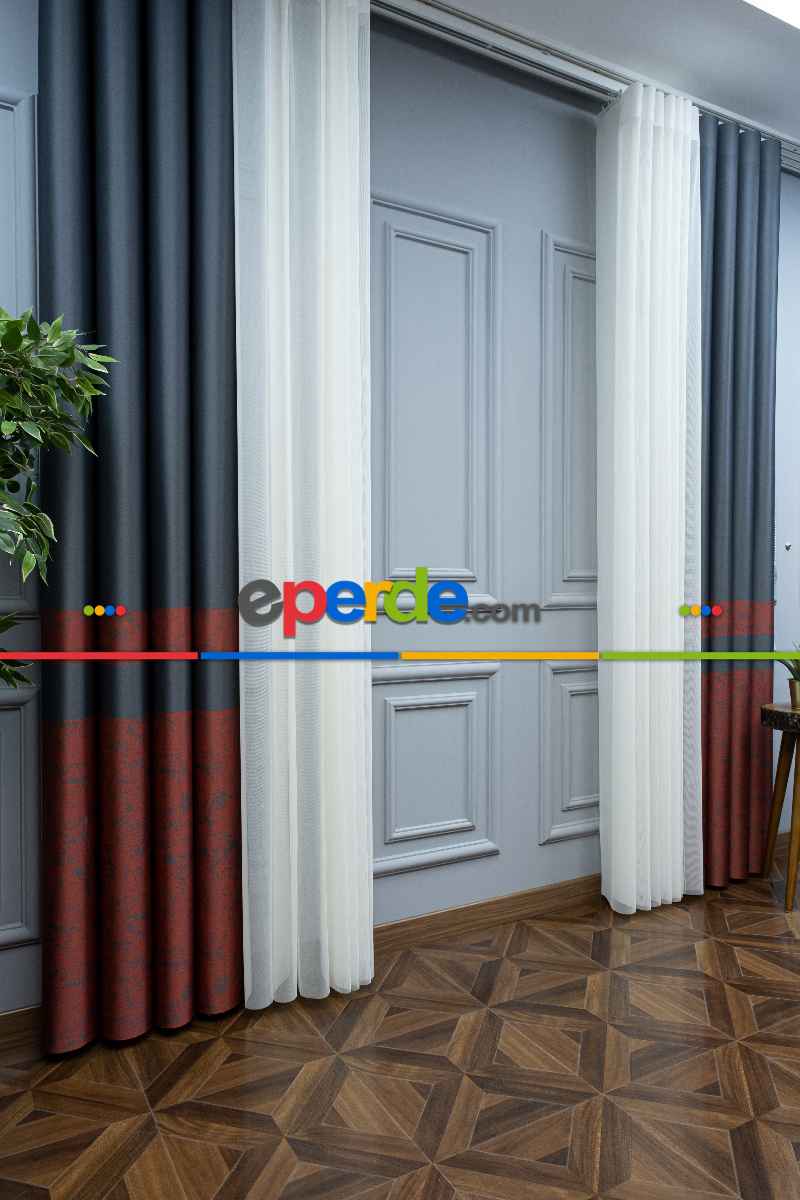 Lens Akıllı Dikey Tül Perde-12- Çok Renkli 2