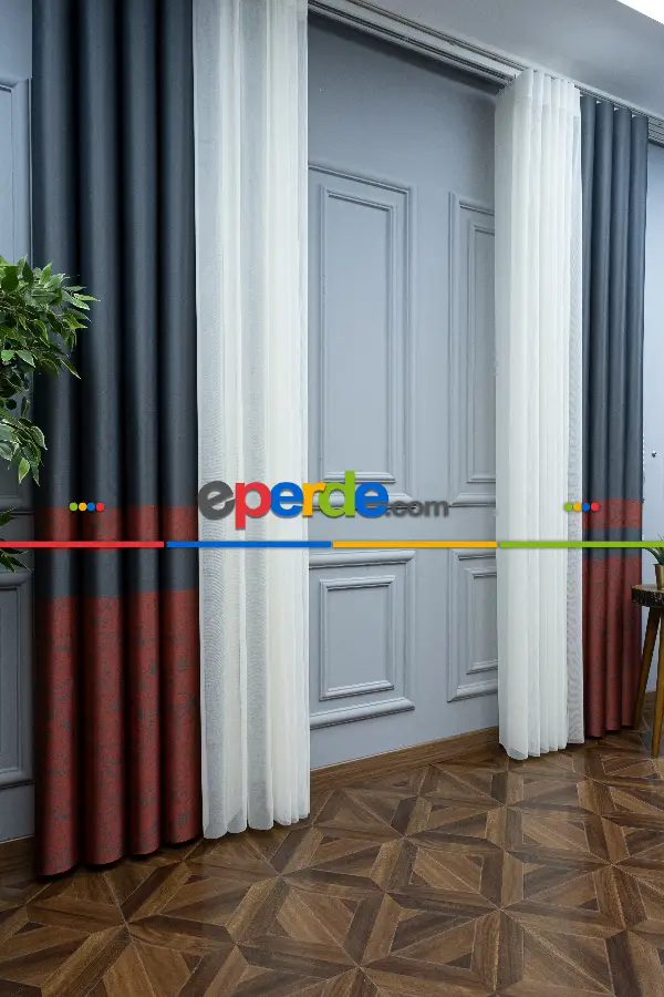 Lens Akıllı Dikey Tül Perde Bulut-12- Çok Renkli 2