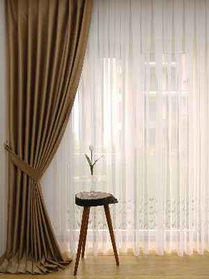 Açık Kahve Blackout Düz Fon Perde- Kahve Açık