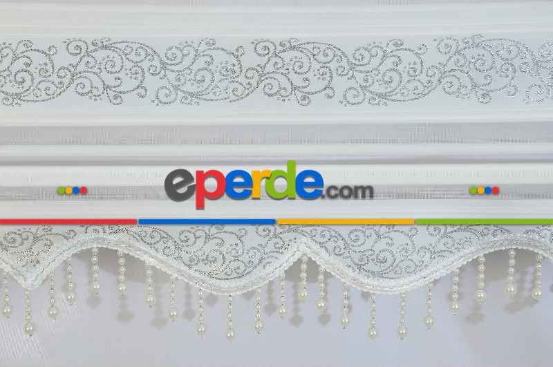 Boncuklu Zebra Perde 100x200