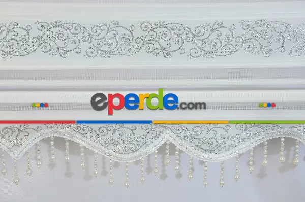 Boncuklu Zebra Perde 100x200