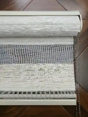 Renk Geçişli Pliseli Zebra Beyaz-krem Yeni Sezon Perle Home