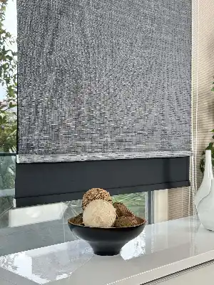 Çiftli Sistem Tül Stor Perde, Standart Metal Kasalı Yüksek Kalite Kornişe Kolay Montaj Seçenekli