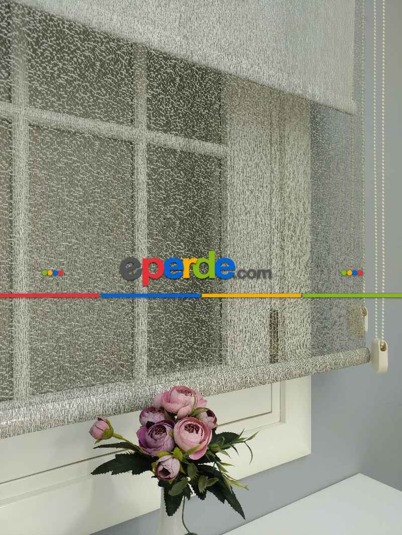 Çiftli Sistem Dantel Stor- Siyah-altın