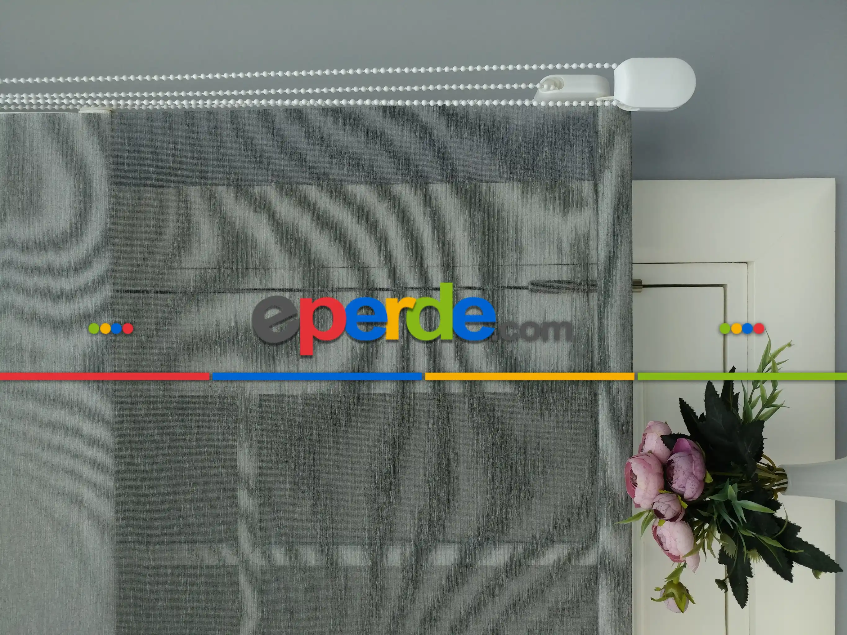 Çiftli Sistem Tül Stor- Gri-füme-antrasit