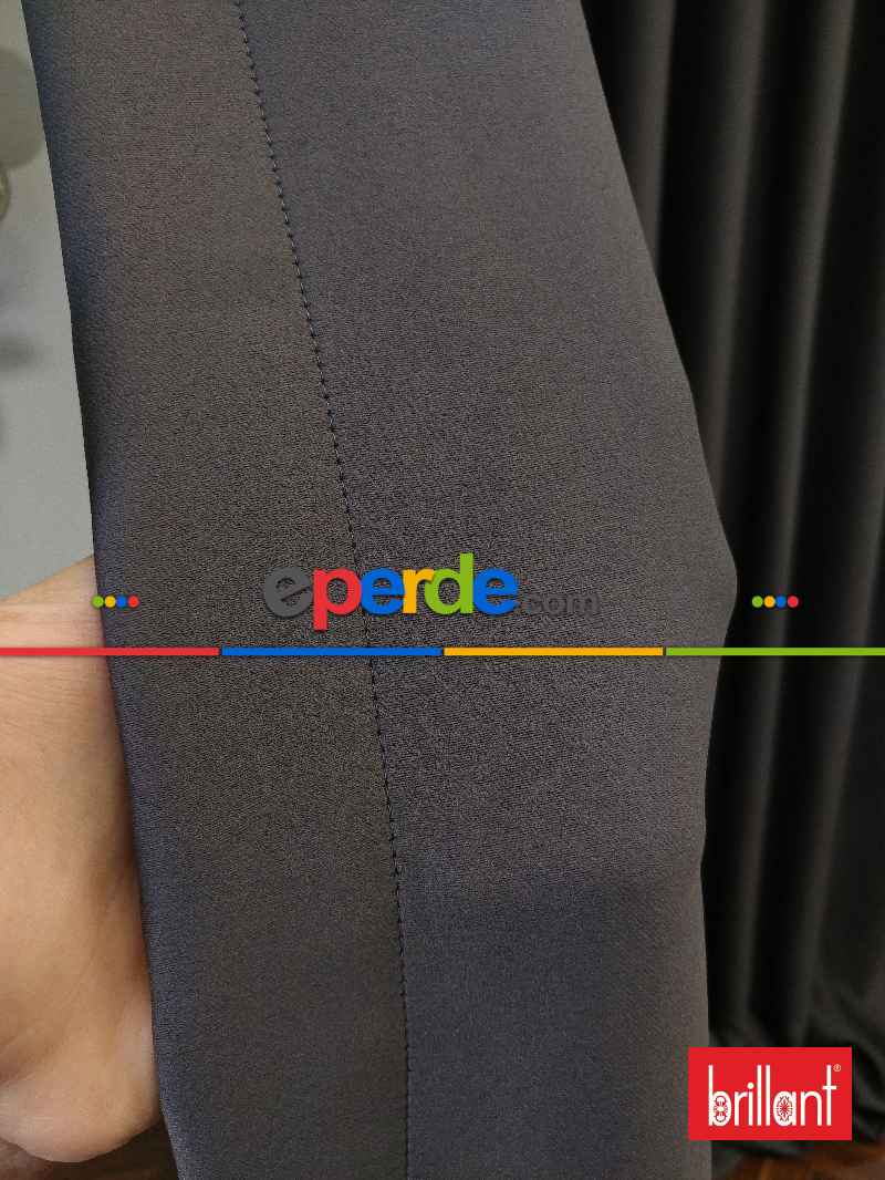 %99 Brillant Karartma Blackout Antrasit Gri Renk Fon Perde- Antrasit