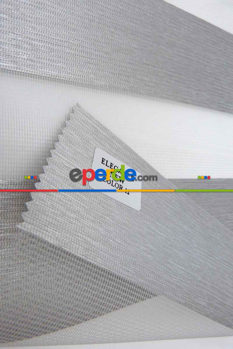 Mutfak - Gri Düz Zebra Zebra Perde- Gri-füme-antrasit