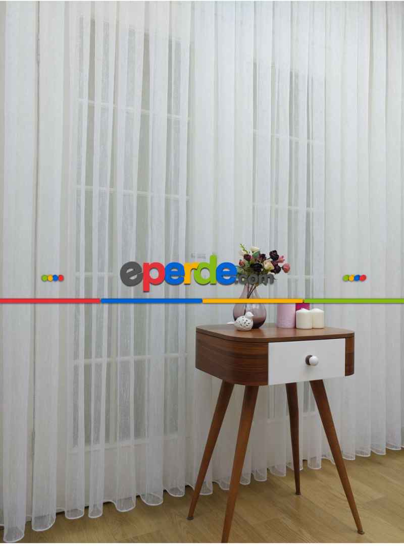 Şantuk Çise Keten Ekru - Kurşunlu Tül