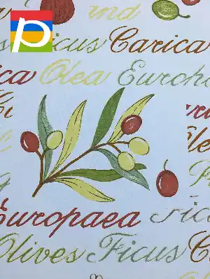 Meyve,mutfak Baskılı, Stor Perde- Kırmızı-Sarı-Kahve Koyu-Açık Yeşil