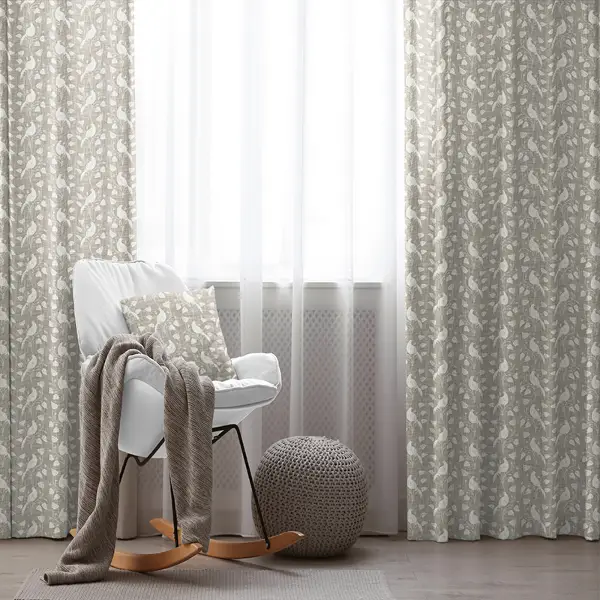 Oturma Odası Fon Perde Evim1597 Kumaşı Kalındır Duck Bezi Değildir- Mavi-beyaz