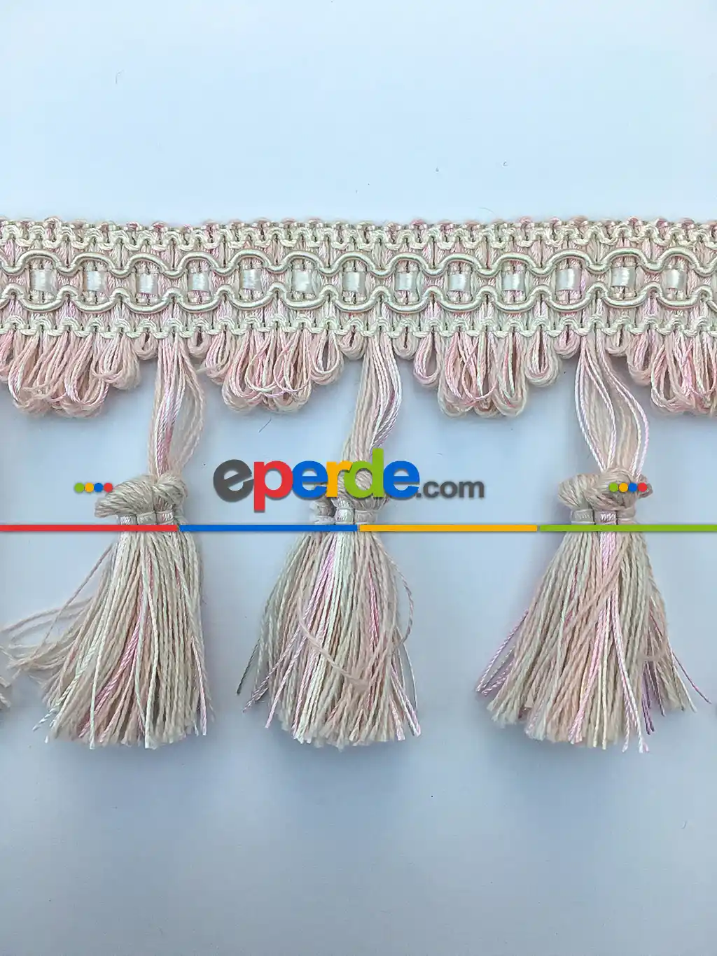 Pudra Pembe-Krem Saçak- Krem Açık-Pembe Pudra Pembe