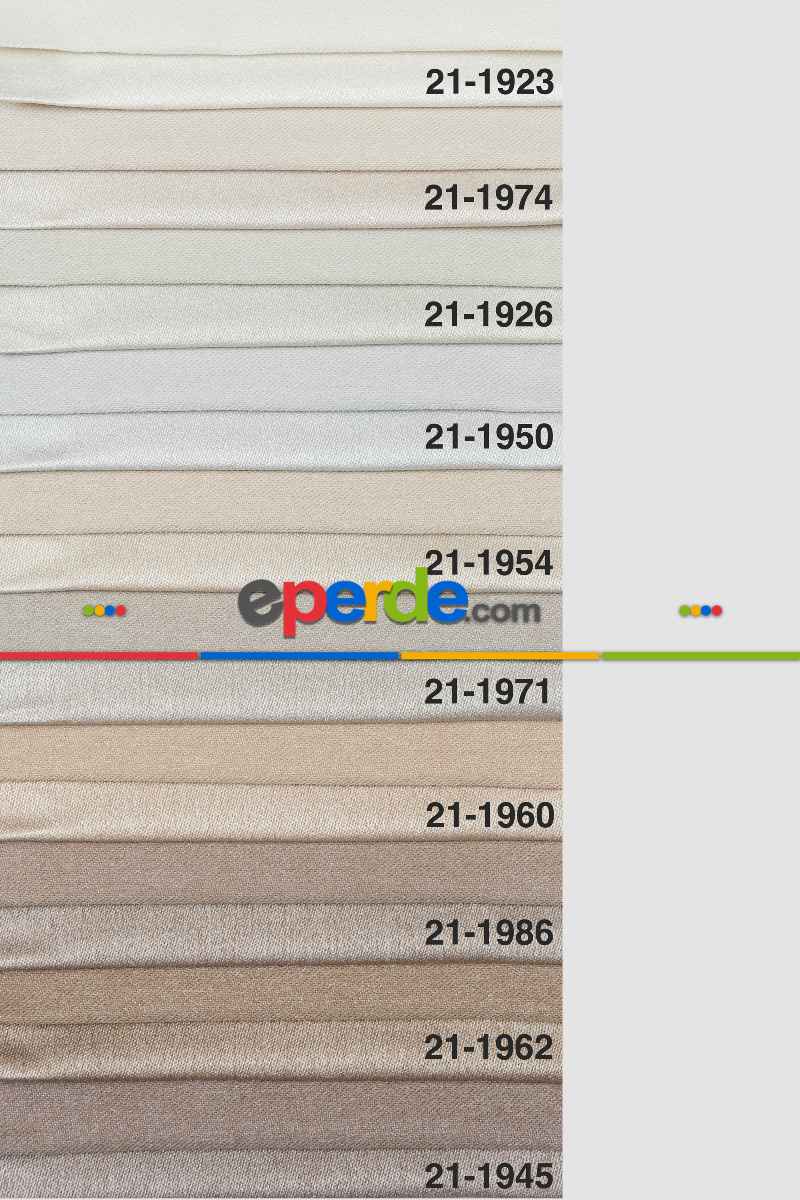 30 Farklı Renk, Antrasit Gri Jakar Dokuma Fon Perde