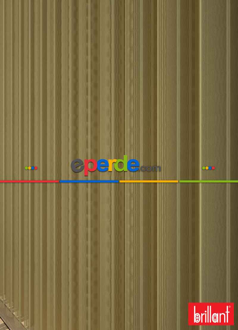 Brillant Akıllı Tül Perde Hardal Renkli Tül Dikey Zebra Perde Düz 1. Kalite