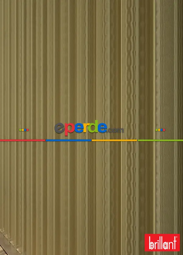 Brillant Akıllı Tül Perde Hardal Renkli Tül Dikey Zebra Perde Düz 1. Kalite