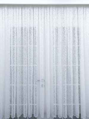 Örme Örümcek Ağı Desenli Tül Perde Ekru