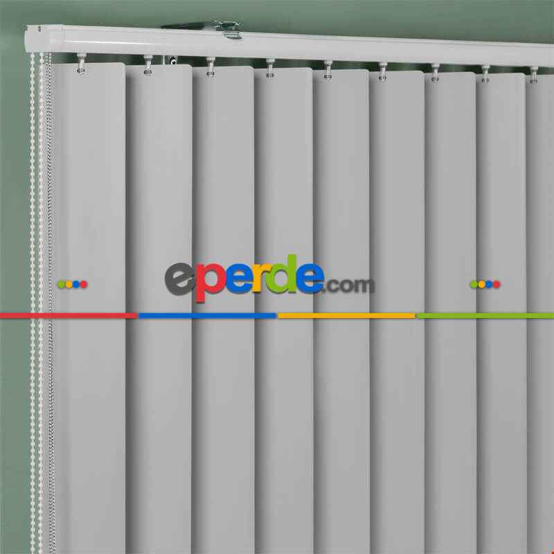 Gri Pvc Dikey Perde 703- Açık Gri , Beyaz Ve Açık Krem Renkleri Mevcut