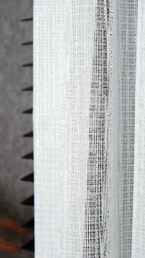 Simli Çizgili Modern Zarif Düz Tül Perde Mira Tül