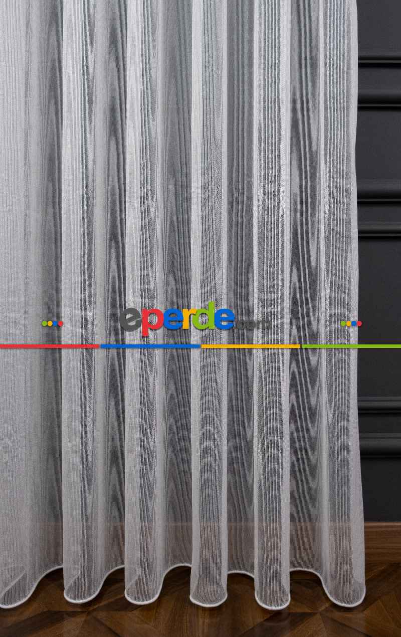 Yatak Odası - Zincir Çelik Dökümlü Tül Perde - İtinalı Dikiş - S Pile - Kurşunlu Tül
