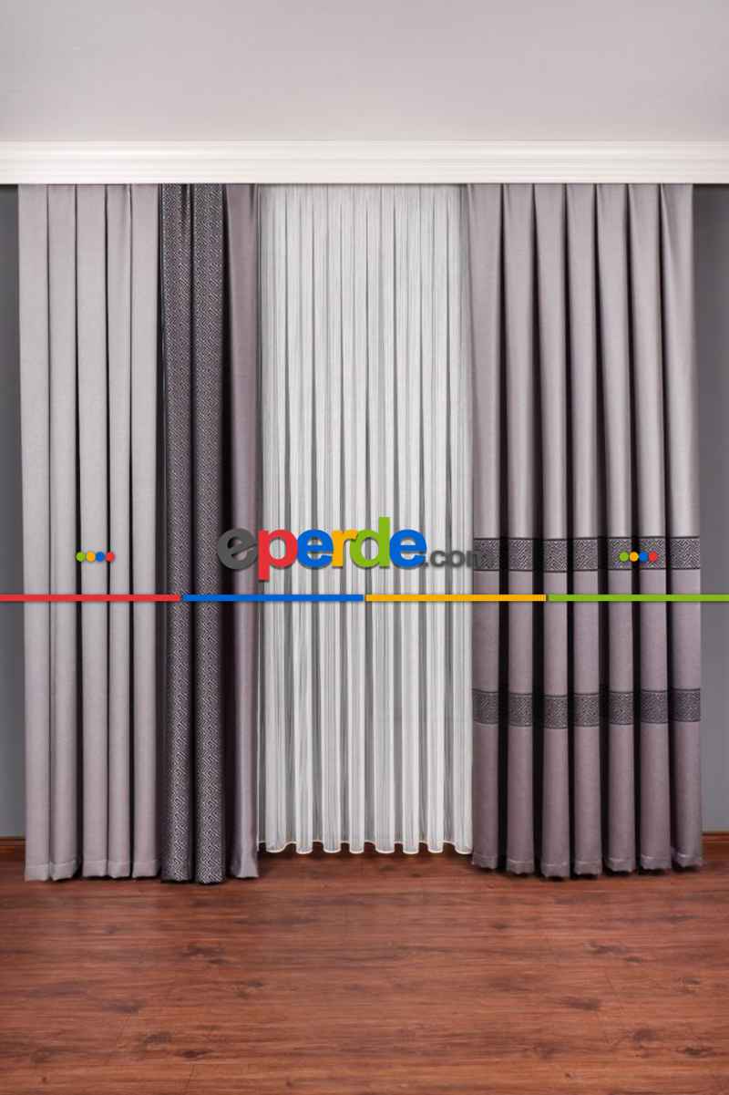 Orta Bordürlü Saten Fon Perde Dökümlü 3mt Kupon Şeklinde Satış 1.kalite 50cm X 1cm 