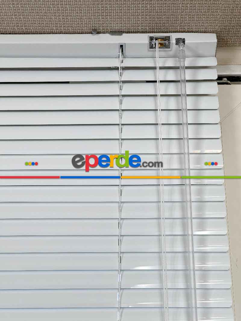 Mutfak Jaluzi - Beyaz Alüminyum Jaluzi Perde - 25mm