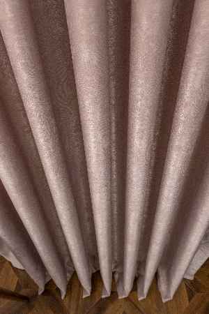 Dökümlü Düz Renk Hafif Parlak Soft Perde 140 Cm