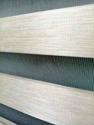 Oturma Odası - Bambu Zebra 2021 Sezonu Krem Renk A Kalite Bambu Zebra Perde- Krem