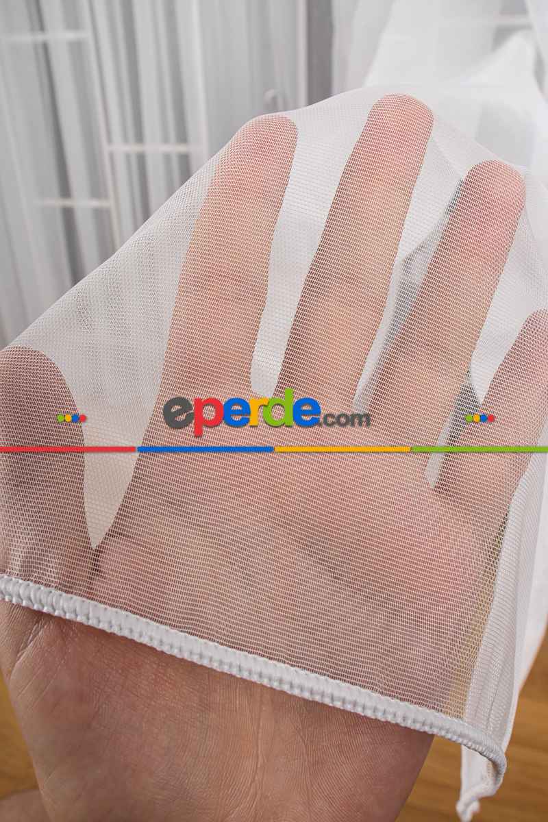 Mutfak Tül Perde - Ekru