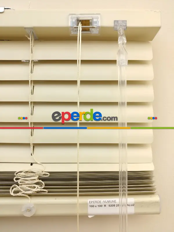 Bej Rengi - Alüminyum Jaluzi Perde - 25mm Kalınlığında- Bej