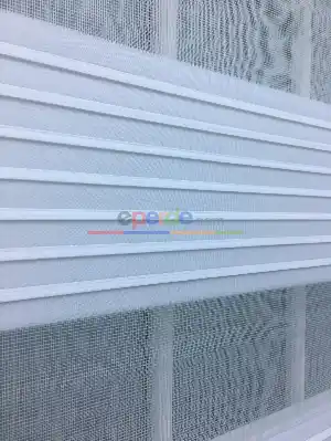 Zebra Perde - Beyaz - Geniş Plise Model- Beyaz