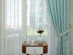 Patine Desenli Su Yeşil - Katyonik Jakar Fon Perde- Su Yeşili